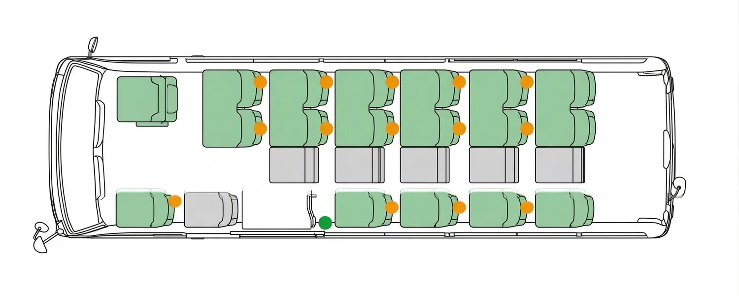 Coaster 19座行李廂