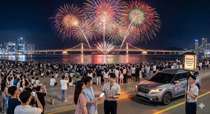 2026 釜山國際煙火節全攻略：廣安里最佳觀賞點、交通管制與包車行程規劃