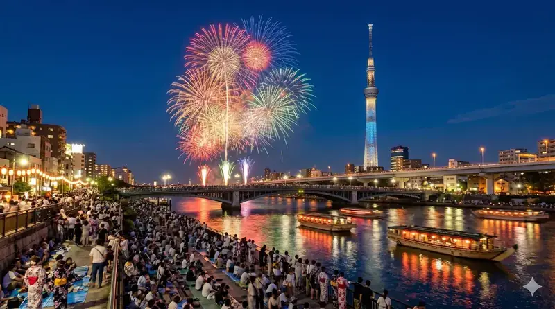 2026 東京隅田川花火大會：最佳觀景位置、交通管制與包車避人潮法｜櫻花出行專業攻略