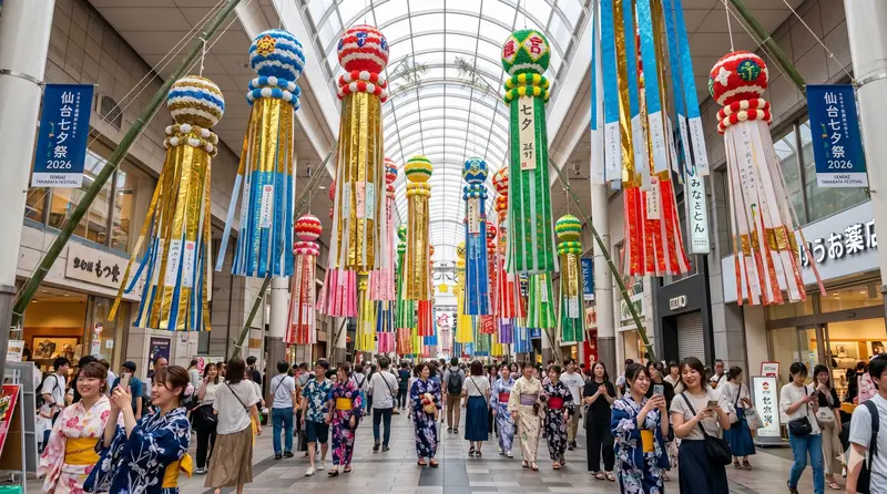 仙台七夕祭 2026 攻略｜時間、煙火、必看彩飾與交通一次看