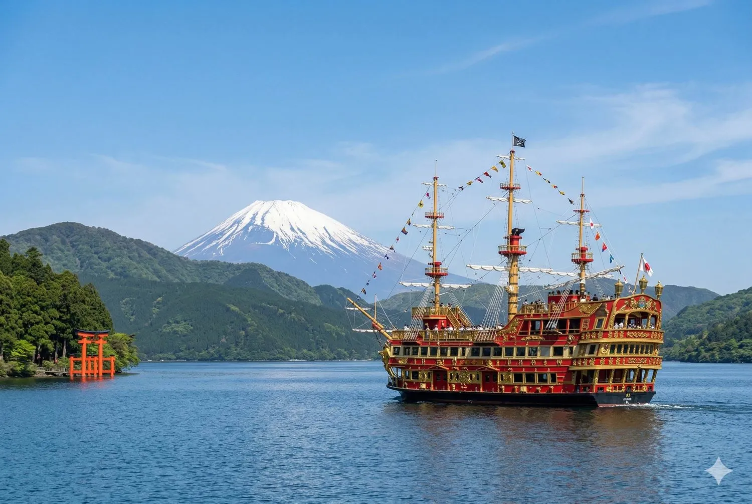 箱根蘆之湖海盜船遊覽