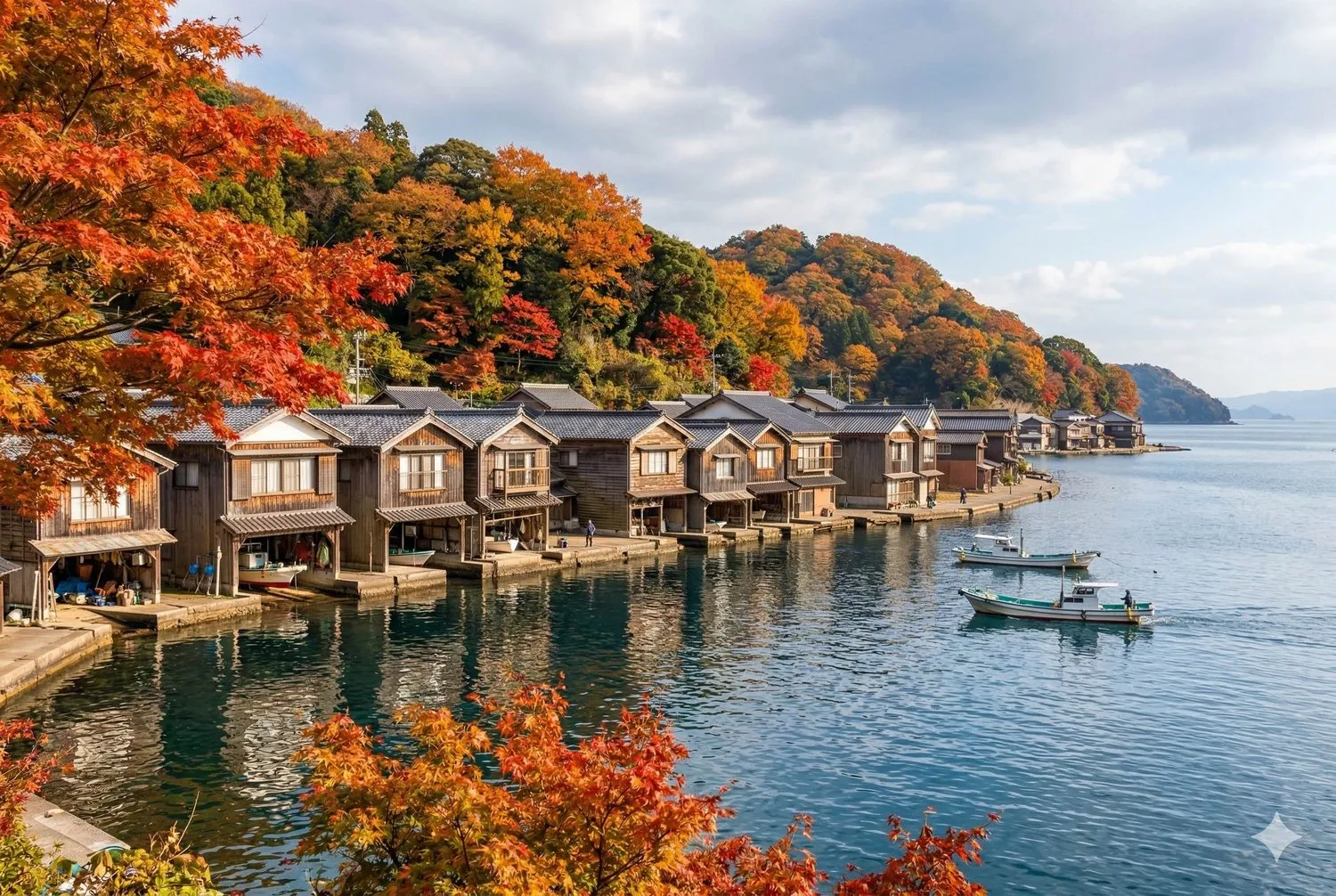 伊根町舟屋群沿海漁村
