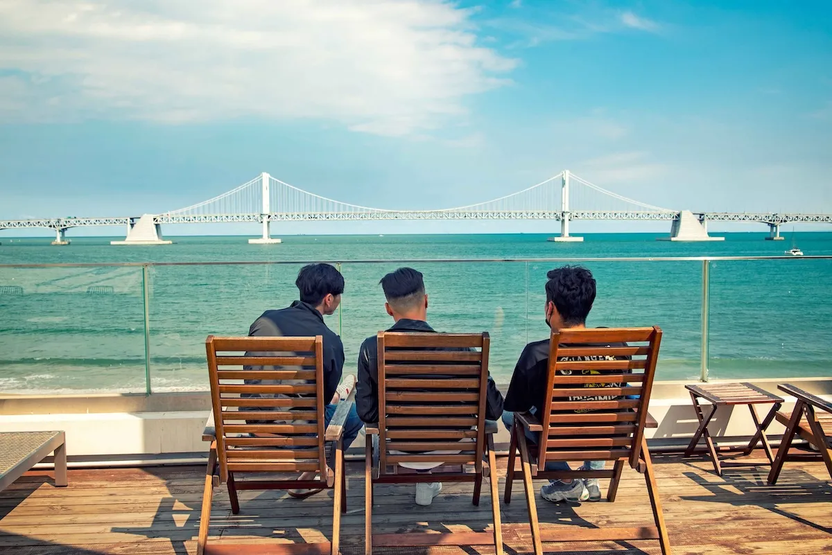 釜山廣安里海水浴場夜景