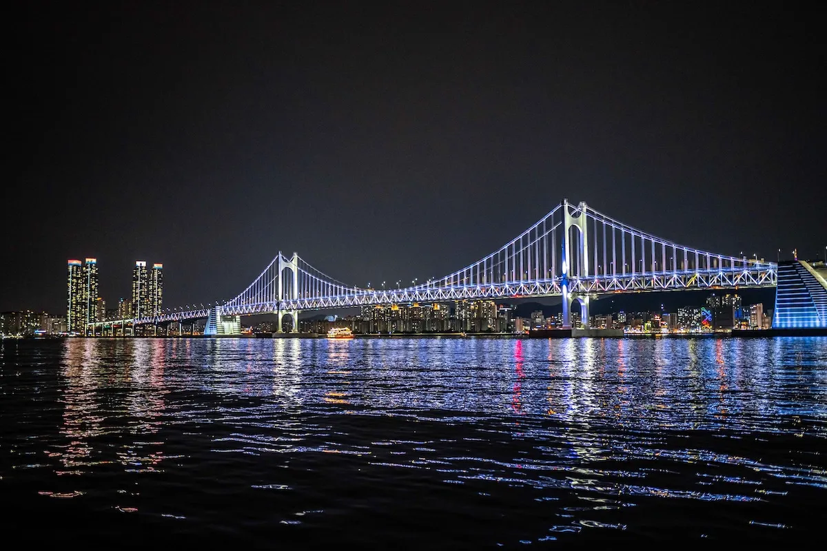 釜山廣安里海水浴場與廣安大橋